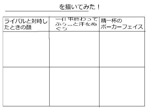 キャラクターイメトレテンプレート2