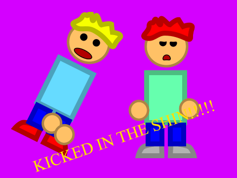 Kicked in the Shin!!!