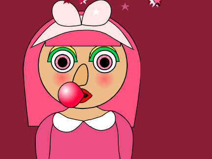 bubble girl!