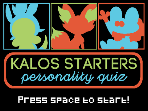 Kalos Starters Personality Quiz
