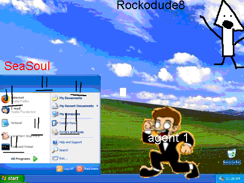 Add something to the computer screen and remix