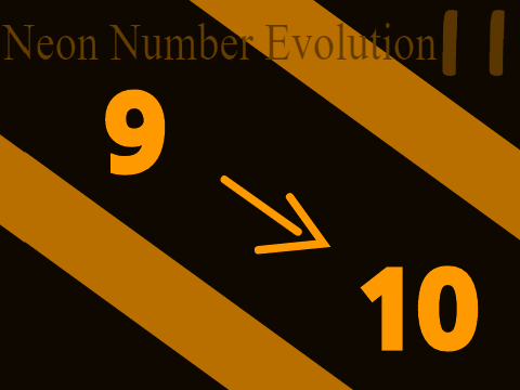 Neon Number Evolution II (9 to 10)