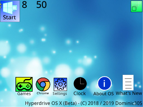 Hyperdrive OS but with a custom cursor.