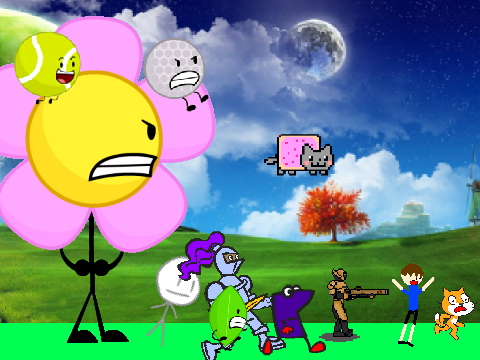 Add yourself running away from a Giant Flower! remix