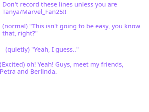 Lines for the Galaxy High 1st Episode remix