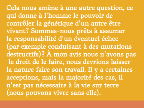 Choix #1 possible powerpoint for science presentation