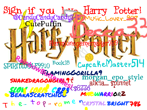 Sign If You Love Harry Potter !!!!! Remix , Remix , Remix !!!!!! remix remix remix