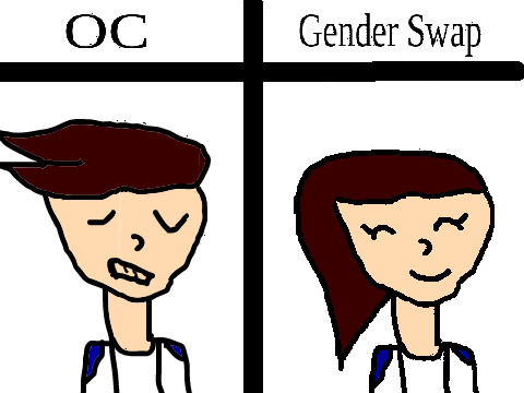 Remix with your OC and I change the gender in bitmap!