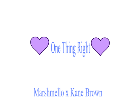 Marshmello x Kane Brown: One Thing Right