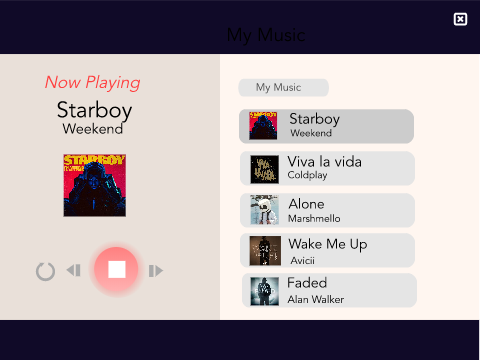 Music App Design