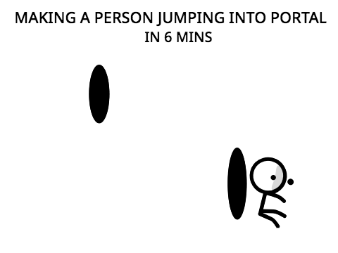 Make A Person JUMPING Into Portal In 6 Mins