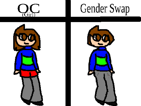 Remix with your OC and I change the gender in bitmap! remix remix