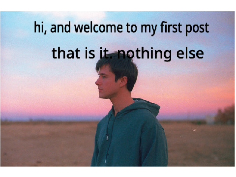 first post
