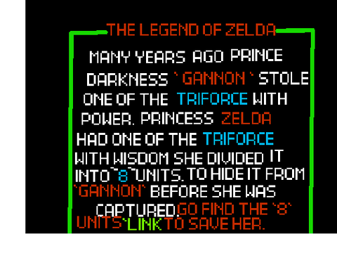 The legend of Zelda
