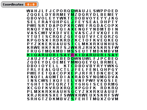 Infinite Lettergrid