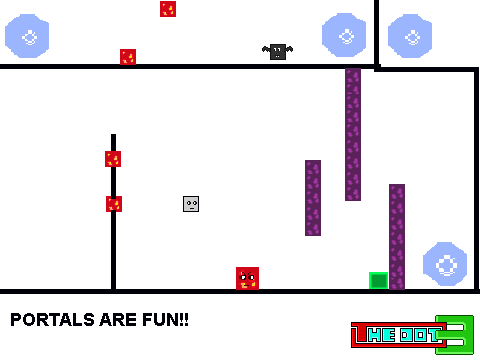 The Dot level competition: Portals are fun!