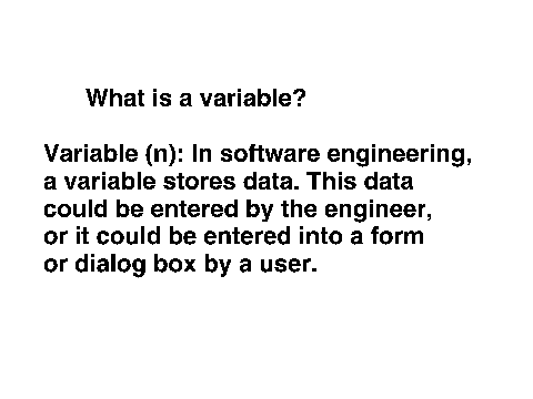 Variables