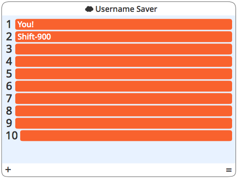 ☁ Username Saver