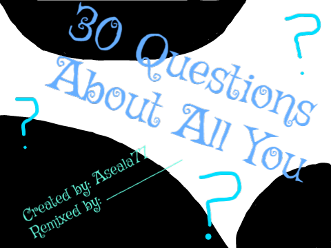 30 questions all about you remix