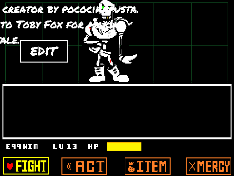 Undertale Skeleton Fight