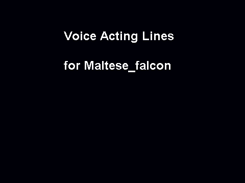Voice Lines for a project