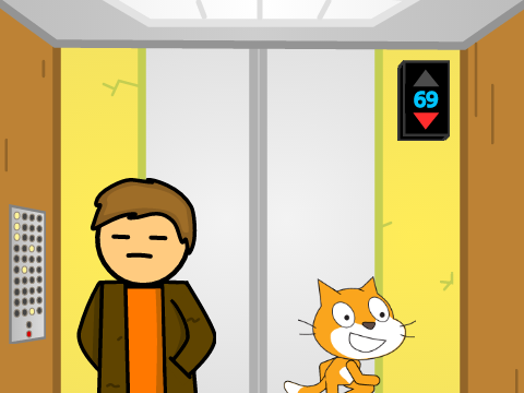 Add Yourself Waiting in the Elevator