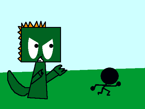 Add yourself running to the monster