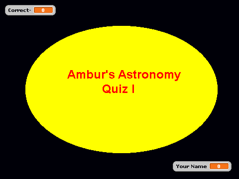Ambur's Astronomy Quiz I