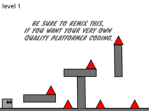 mobile Platformer coding sample