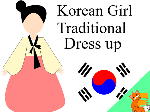 Korean Girl Traditional Dress Up