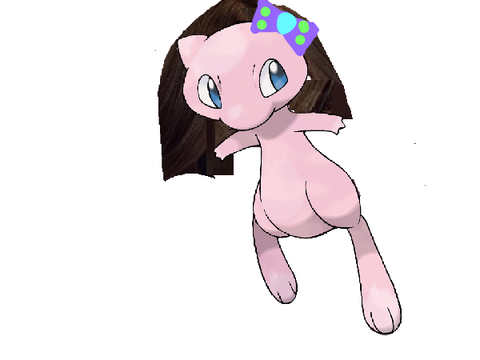 Mew with hair