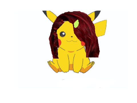 pikachu with hair