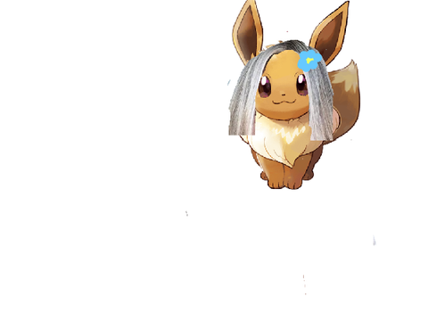 eevee with hair