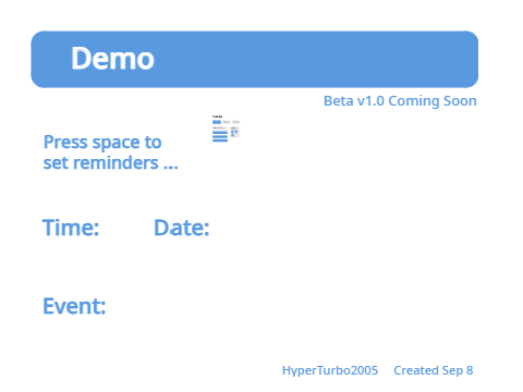 Reminder App Alpha v3.1