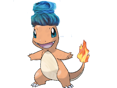 charmander with hair