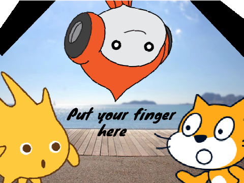 Put your finger here