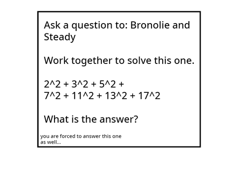 That last one was pretty easy... Let's give you a harder one.