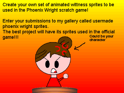 Phoenix Wright Sprite Contest! Entry