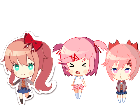 ddlc oc and natsuki clicker