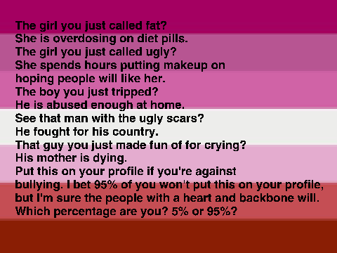 Bullying has to stop now. remix