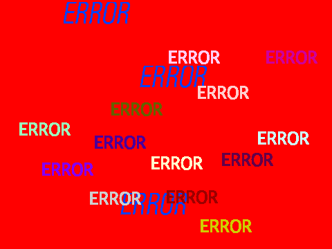 ERROR