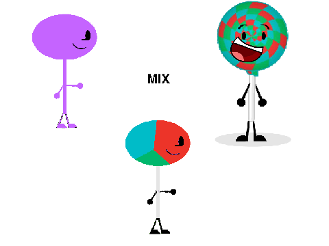 Lavender is mixed up with her lollipop body