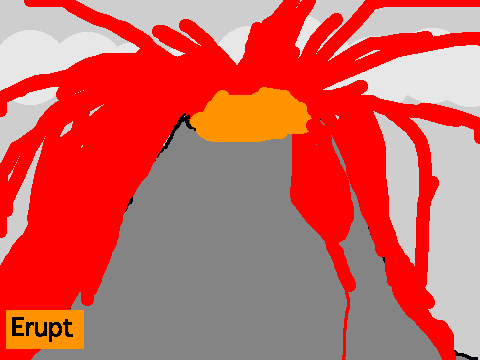 Volcano Erupting