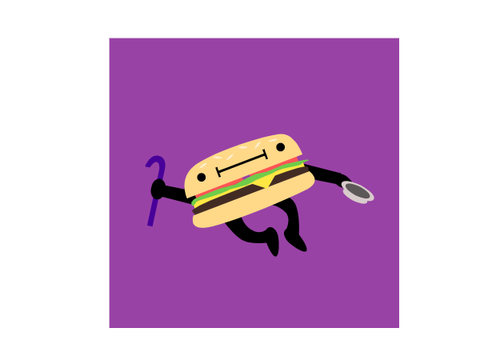Dancing burger