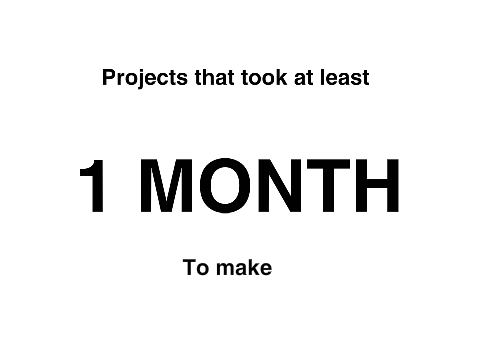 logo for studio "Projects took at least one month to make"