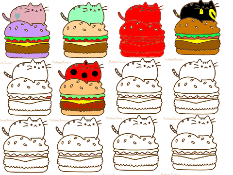 Make your own Pusheen burger!remix remix remix