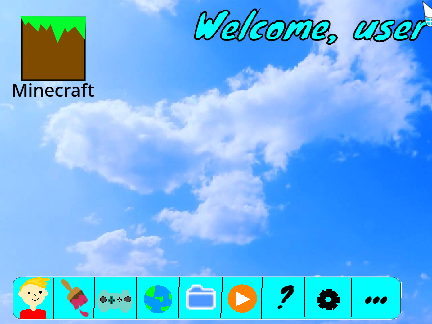 Aqua Cosmo OS desktop idea (with lock screen) - v1.3
