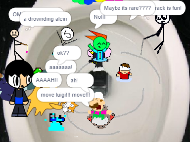 Add yourself being flushed down a toilet! remix remix remix remix remix