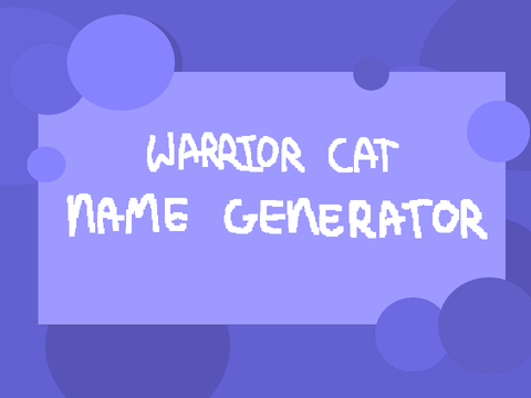 Warriors Name Generator