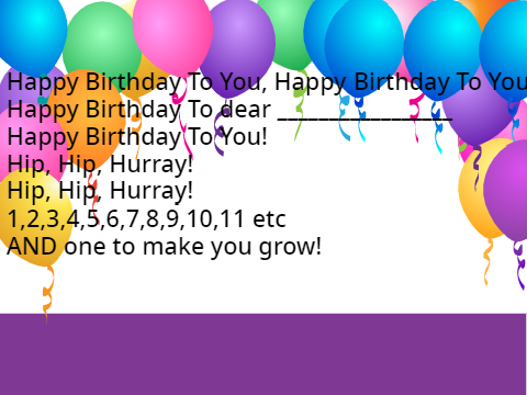 Happy Birthday Song